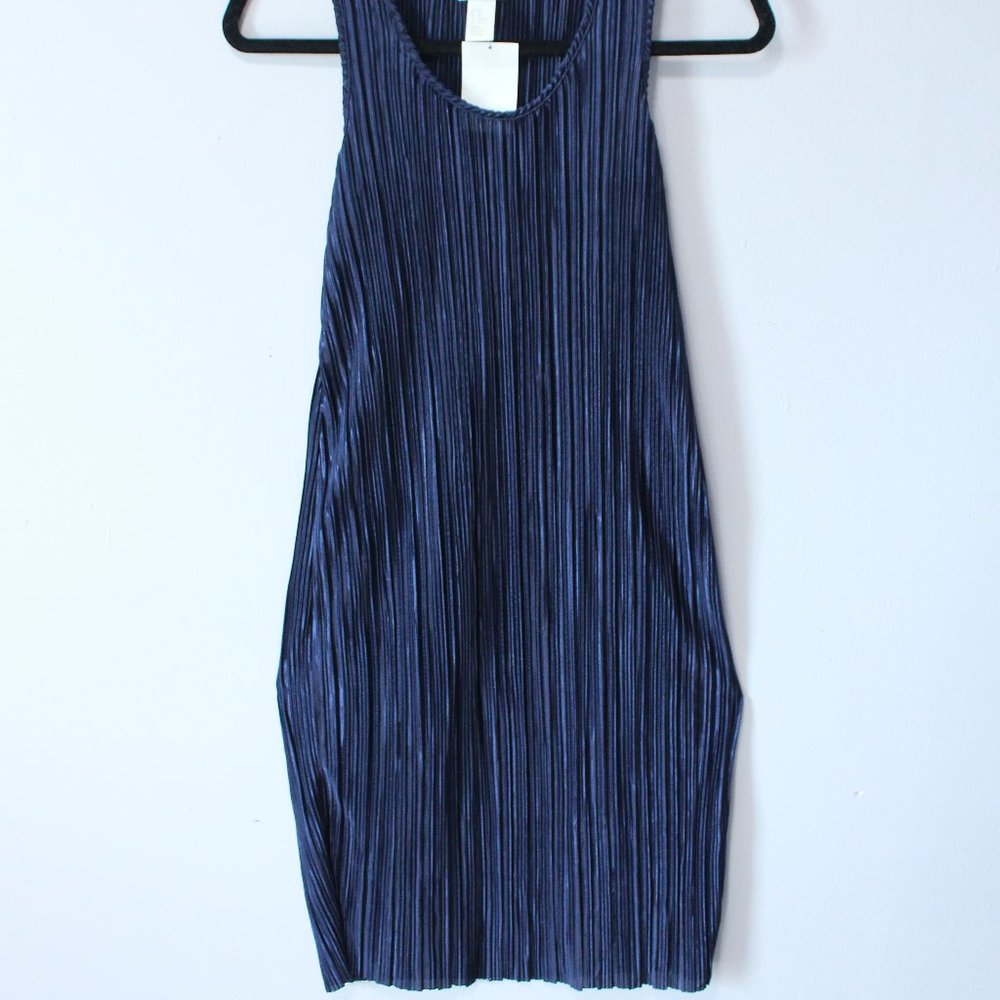 New with tags H&M straight-cut dress blue size XS